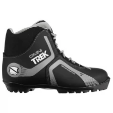 Ботинки лыжные TREK Omni 4 NNN, цвет чёрный, лого серый, размер 37